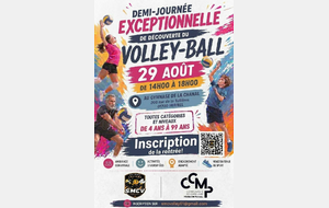 1/2 journée découverte du Volley - 29/08 14h-18h - La Chanal