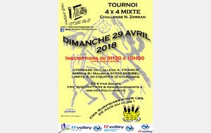 SMCV Tournoi 4X4 Mixte 2018