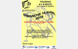 Tournoi 4X4 - Challenge N. Zordan